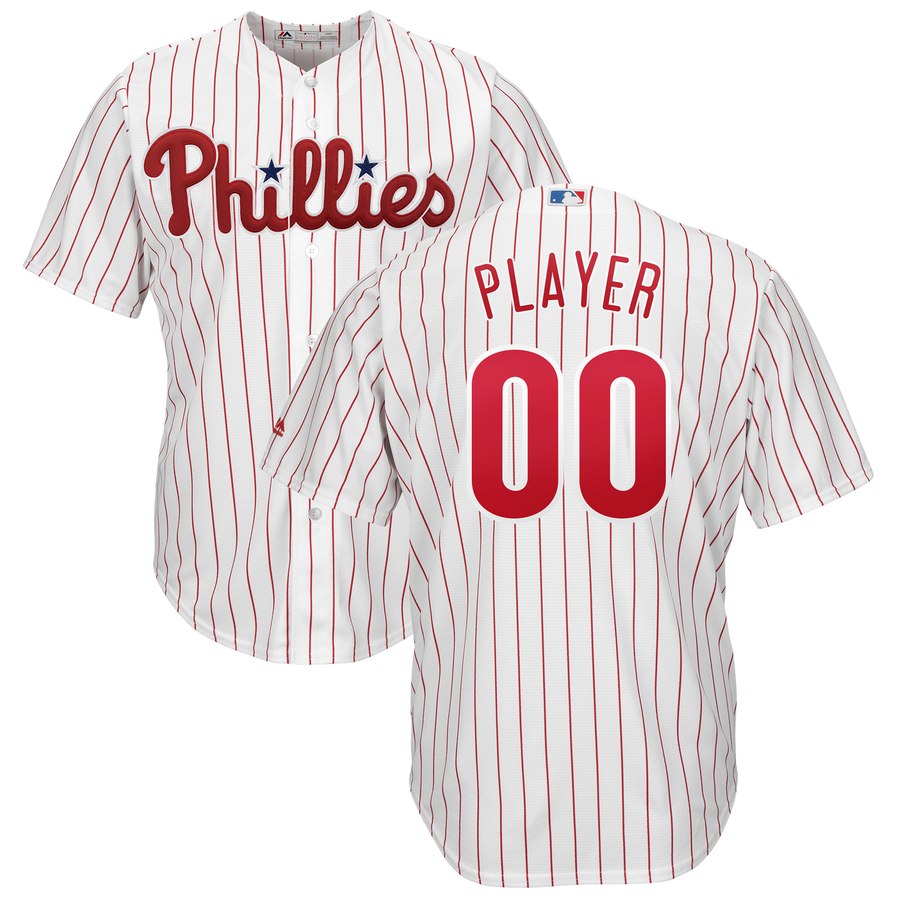 Personalized Men Philadelphia Phillies Cool base White Jersey