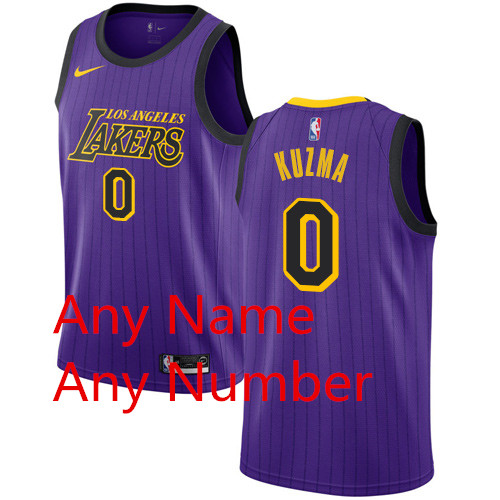 Personalized Custom Lakers Purple NBA Swingman City Edition 2018 19 Jersey