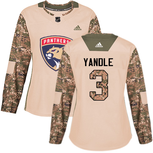 Personalized Women’s Panthers #3 Keith Yandle Camo Authentic 2017 Veterans Day Women’s Stitched Hockey Jersey