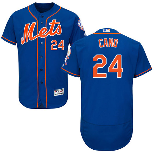 Personalized Mets #24 Robinson Cano Blue Flexbase Authentic Collection Stitched Baseball Jersey