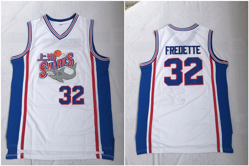 Personalized Shanghai Sharks 32 Jimmer Fredette White Stitched Basketball Jersey
