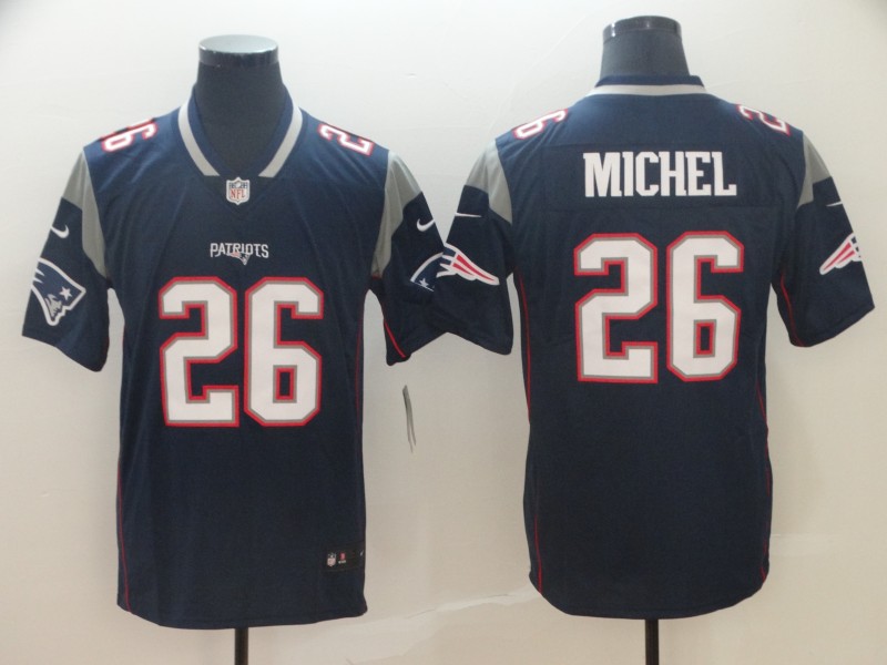 Personalized Patriots 26 Sony Michel Navy Untouchable Limited Jersey