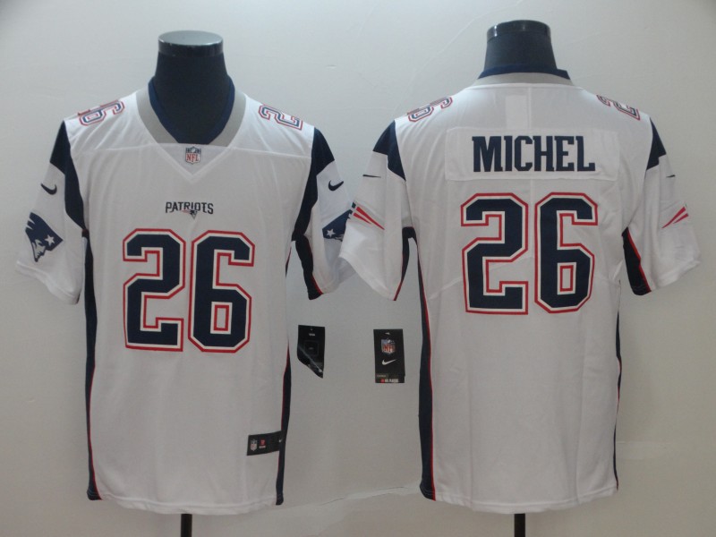 Personalized Patriots 26 Sony Michel White Untouchable Limited Jersey