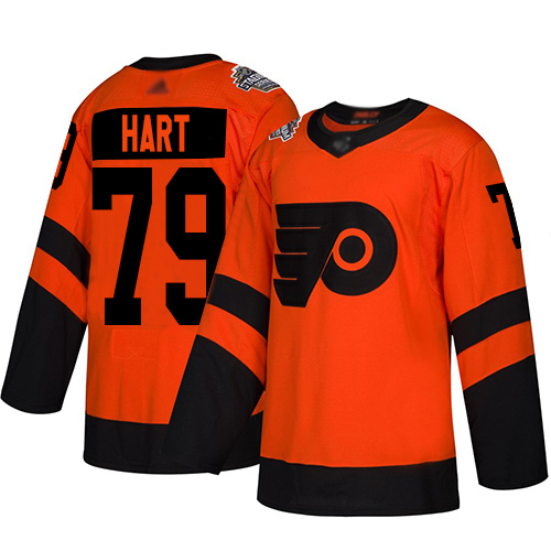 Personalized Flyers #79 Carter Hart Orange Authentic 2019 Stadium Series Women’s Stitched Hockey Jersey