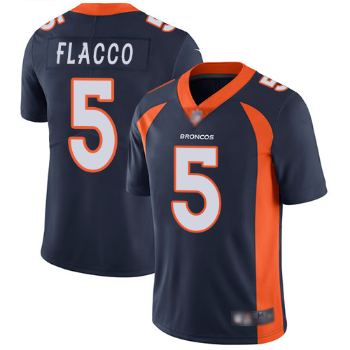 Personalized Broncos #5 Joe Flacco Blue Alternate Youth Stitched Football Untouchable Limited Jersey