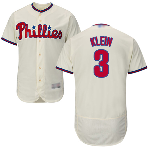 Personalized Phillies #3 Chuck Klein Cream Flexbase Authentic Collection Stitched Baseball Jersey