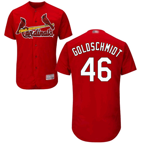 Personalized Cardinals #46 Paul Goldschmidt Red Flexbase Authentic Collection Stitched Baseball Jersey