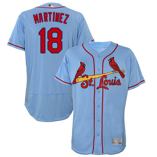 Personalized Cardinals #18 Carlos Martinez Light Blue Flexbase Authentic Collection Stitched Baseball Jersey