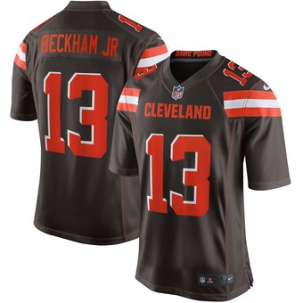 Personalized Youth Cleveland Browns #13 Odell Beckham Jr Brown Jersey