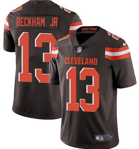 Personalized Men’s Cleveland Browns #13 Odell Beckham Jr Brown Limited Jersey