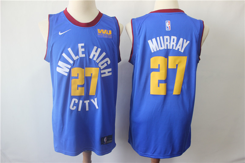 Personalized Nuggets 27 Jamal Murray Blue Swingman Jersey