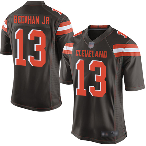Personalized Browns #13 Odell Beckham Jr Brown Team Color Youth Stitched Football New Elite Jersey