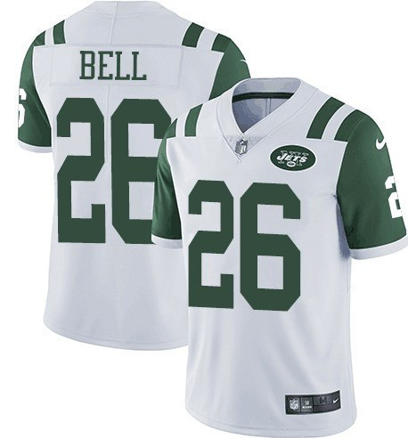 Personalized Jets 26 Le’Veon Bell White Untouchable Limited Jersey