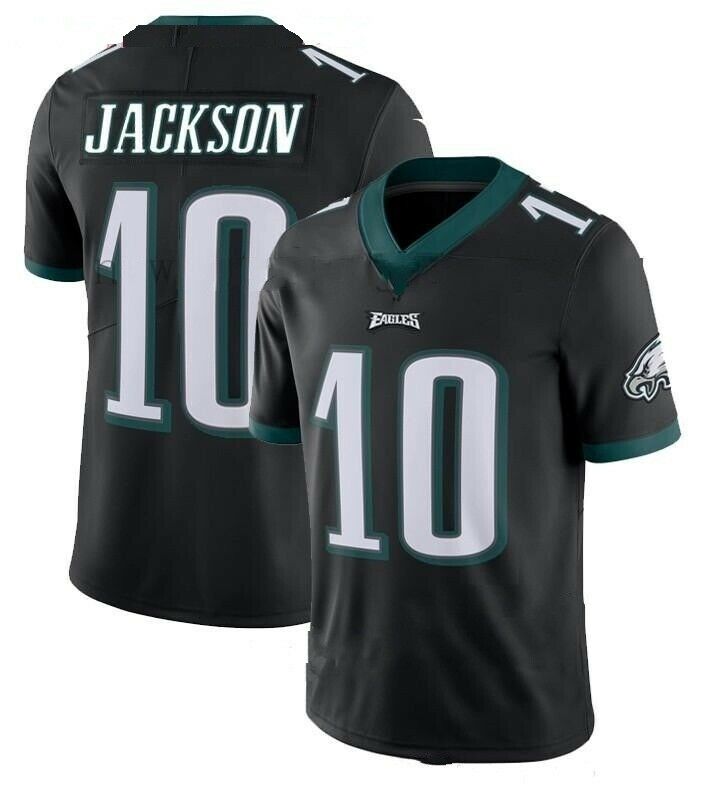 Personalized Eagles 10 DeSean Jackson Black Untouchable Limited Jersey
