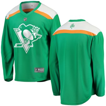 Personalized Penguins Green 2019 St. Patrick’s Day Jersey