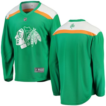 Personalized Blackhawks Green 2019 St. Patrick’s Day Jersey