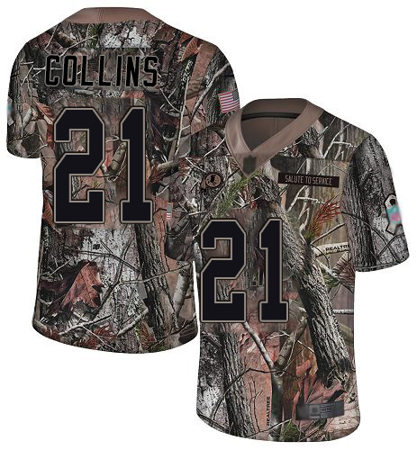 Personalized Redskins #21 Landon Collins Camo Men’s Stitched Football Limited Rush Realtree Jersey