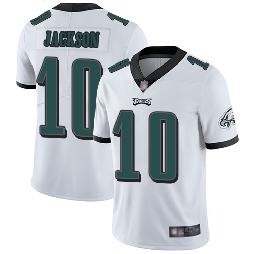 Personalized Eagles #10 DeSean Jackson White Men’s Stitched Football Untouchable Limited Jersey