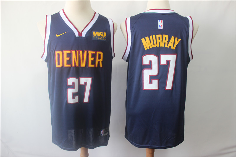 Personalized Nuggets 27 Jamal Murray Navy Swingman Jersey