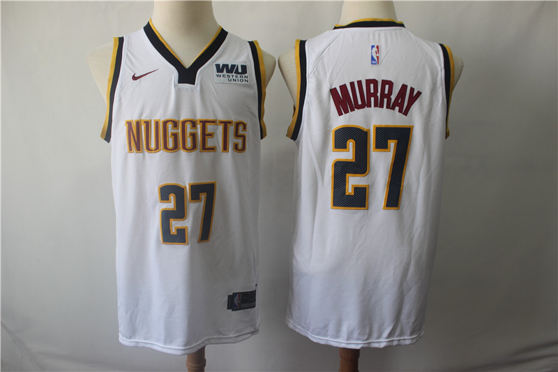 Personalized Nuggets 27 Jamal Murray White Swingman Jersey