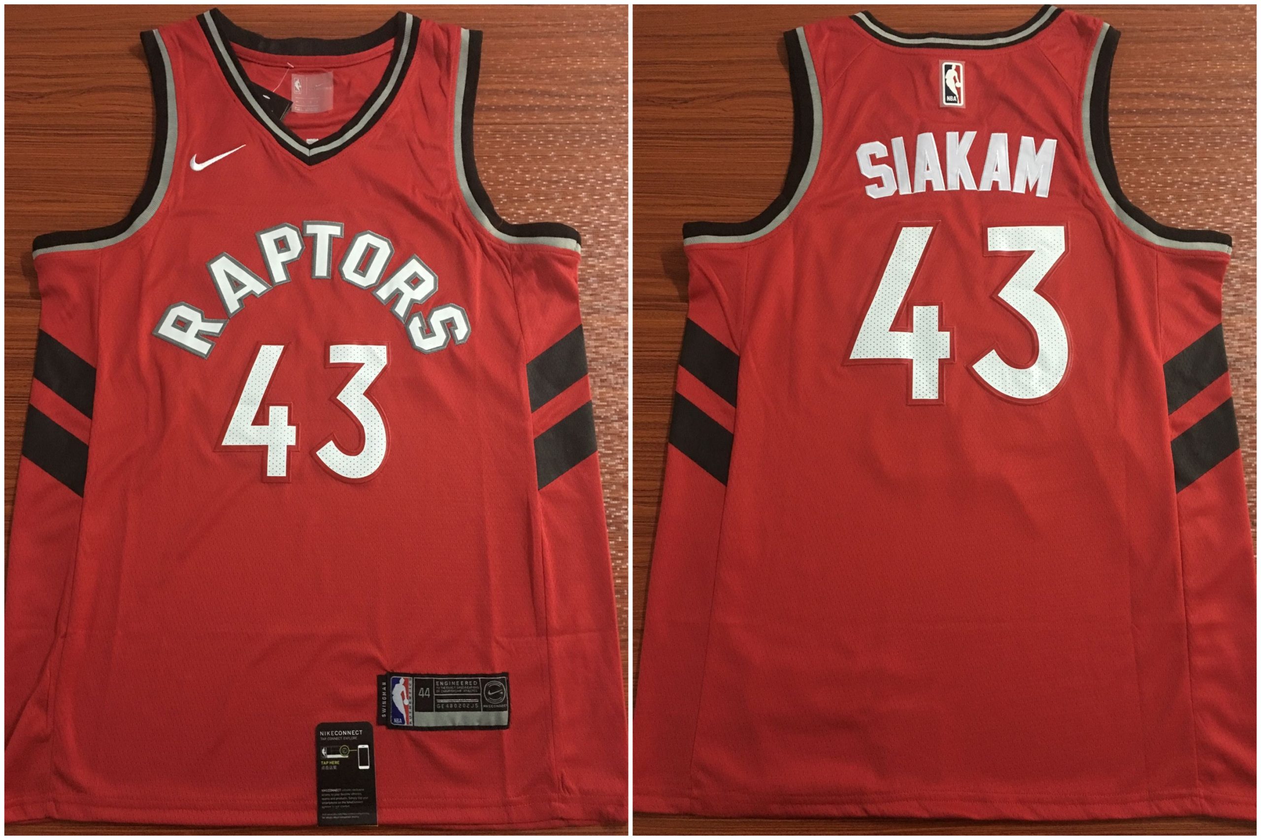 Personalized Raptors 43 Pascal Siakam Red Swingman Jersey