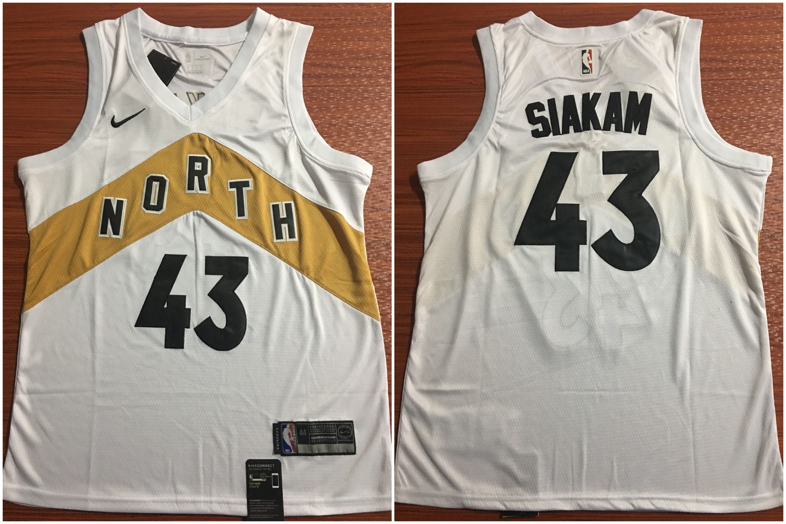 Personalized Raptors 43 Pascal Siakam white Swingman Jersey