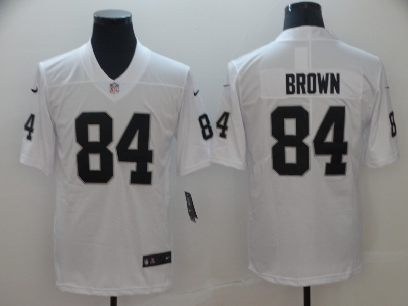 Personalized Raiders 84 Antonio Brown White Untouchable Limited Jersey