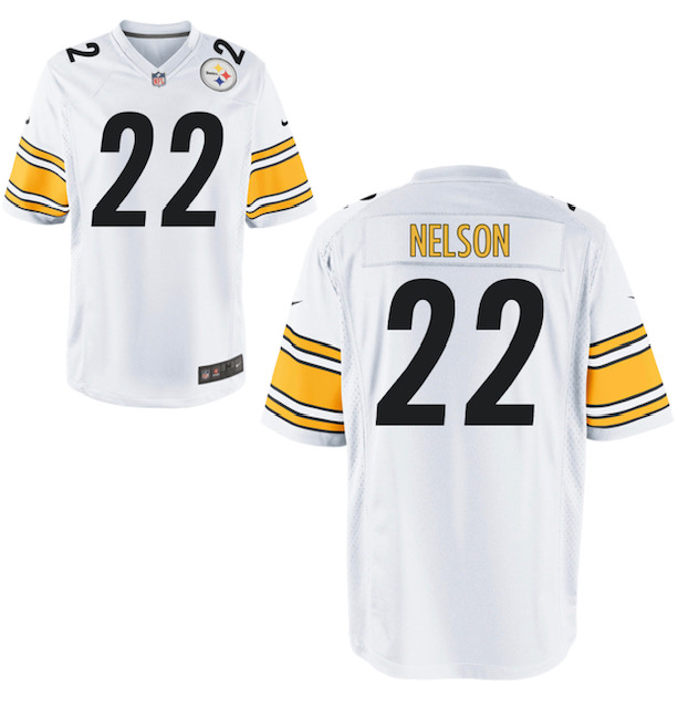 Personalized Pittsburgh Steelers #22 Steven Nelson White limited Jersey