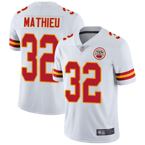 Personalized Chiefs #32 Tyrann Mathieu White Youth Stitched Football Untouchable Limited Jersey