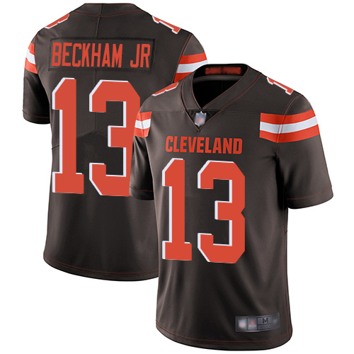 Personalized Browns #13 Odell Beckham Jr Brown Team Color Youth Stitched Football Untouchable Limited Jersey
