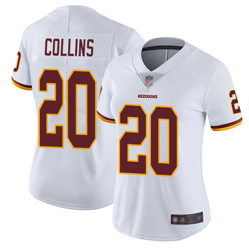 Personalized Redskins #20 Landon Collins White Women’s Stitched Football Untouchable Limited Jersey