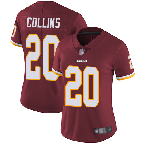 Personalized Redskins #20 Landon Collins Burgundy Red Team Color Women’s Stitched Football Untouchable Limited Jersey