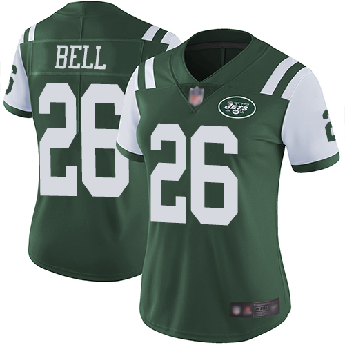 Personalized Jets #26 Le’Veon Bell Green Team Color Women’s Stitched Football Untouchable Limited Jersey