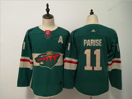 Personalized Women Wild 11 Zach Parise Green Women Jersey