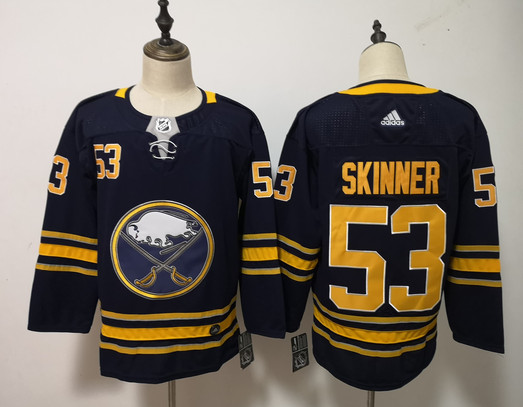 Personalized Sabres 53 Jeff Skinner Navy Jersey