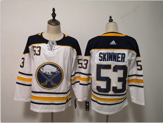 Personalized Sabres 53 Jeff Skinner White Jersey