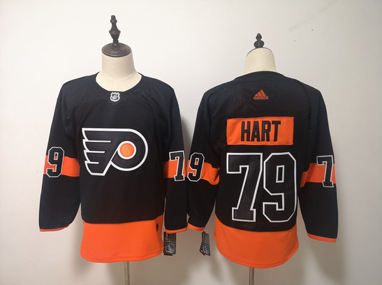 Personalized Flyers 79 Carter Hart Black Jersey