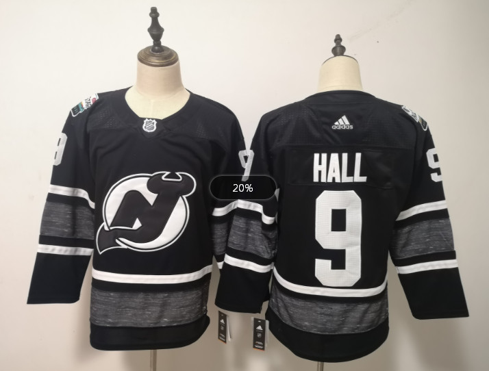 Personalized Devils 9 Taylor Hall Black 2019 NHL All-Star Game Jersey