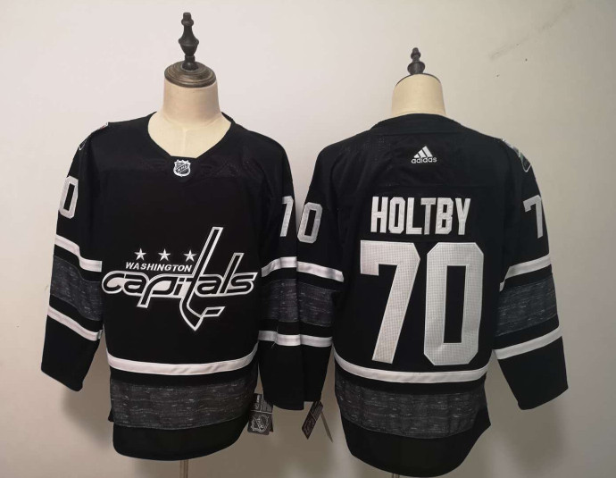 Personalized Capitals 70 Braden Holtby Black 2019 NHL All-Star Game Jersey