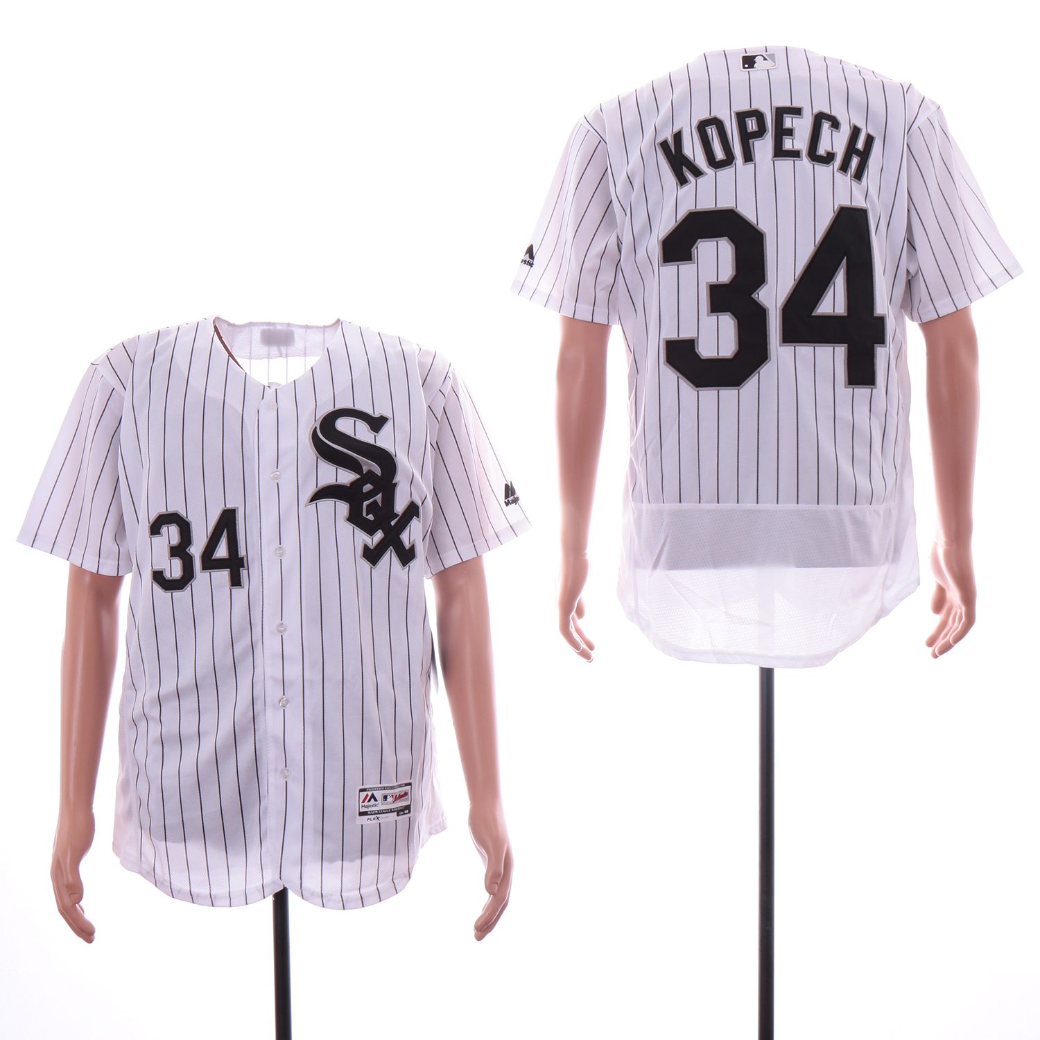 Personalized White Sox 34 Michael Kopech White Flexbase Jersey