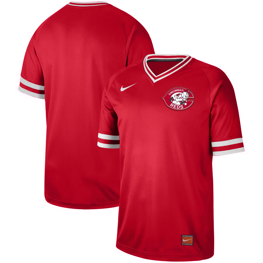 Personalized Reds Blank Red Throwback Jersey