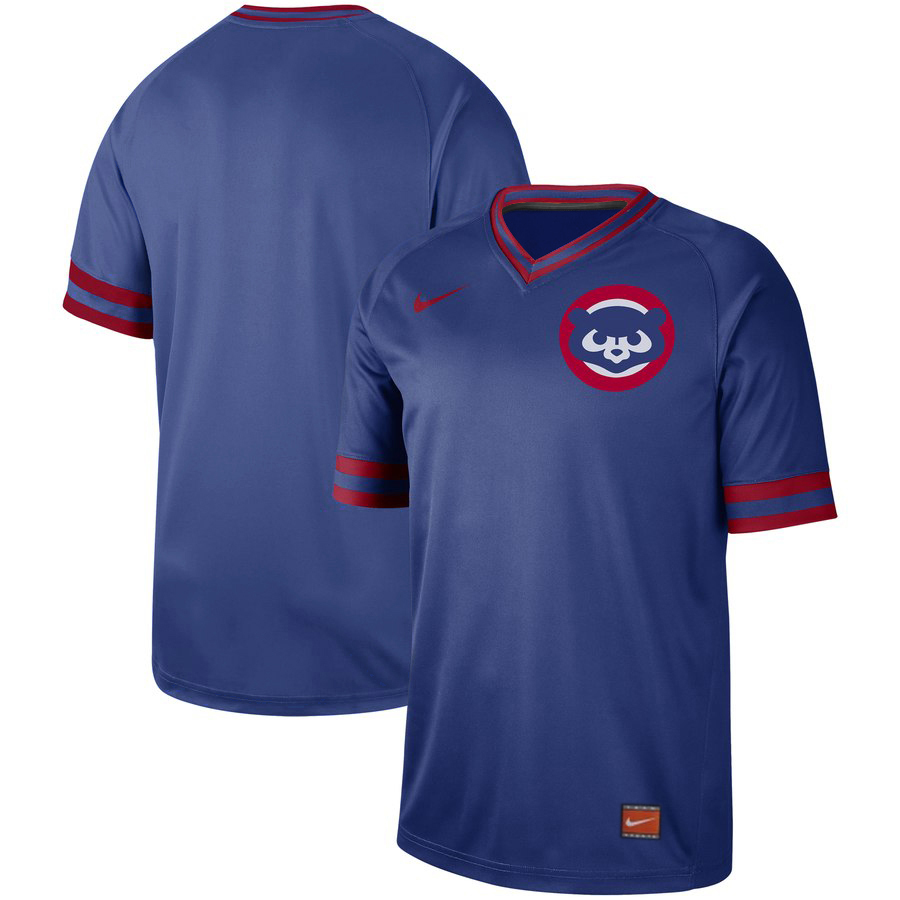 Personalized Cubs Blank Blue Throwback Jersey