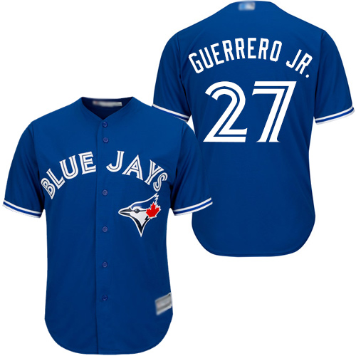 Personalized Blue Jays #27 Vladimir Guerrero Jr. Blue New Cool Base Stitched Baseball Jersey
