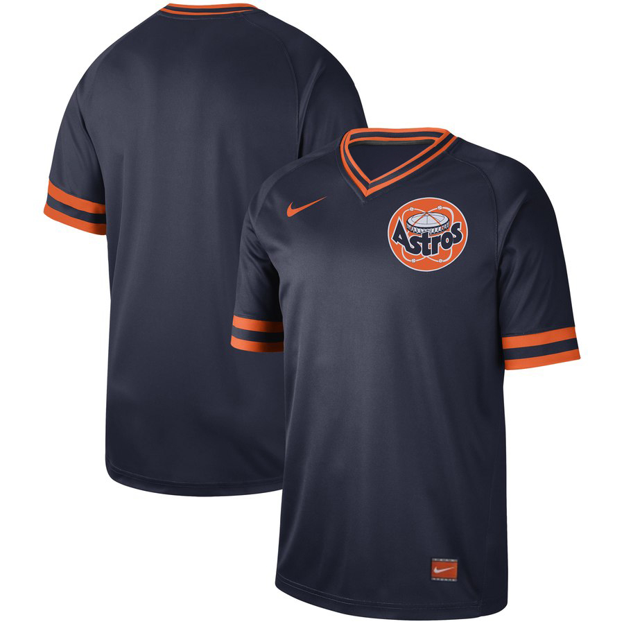 Personalized Astros Blank Navy Throwback Jersey