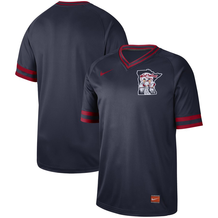 Personalized Customized Twins Navy Throwback Jersey