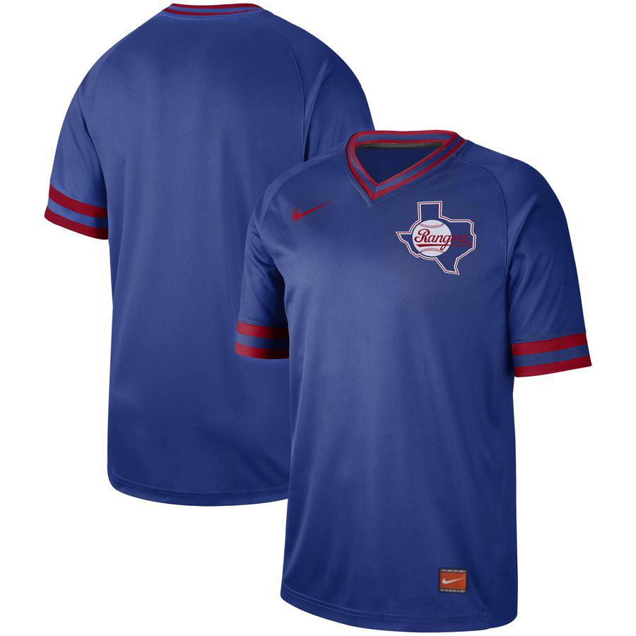 Personalized Customized Rangers Blue Throwback Jersey