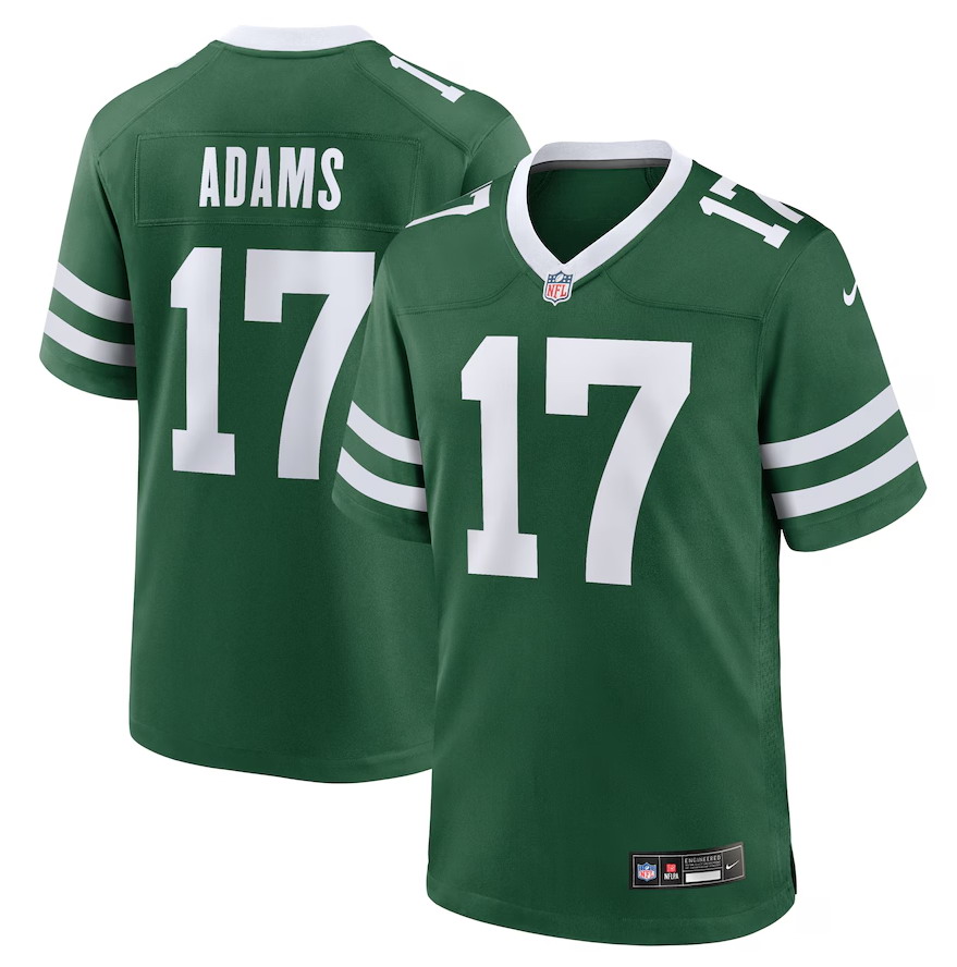 Personalized Men’s New York Jets #17 Davante Adams Legacy Green Game Jersey