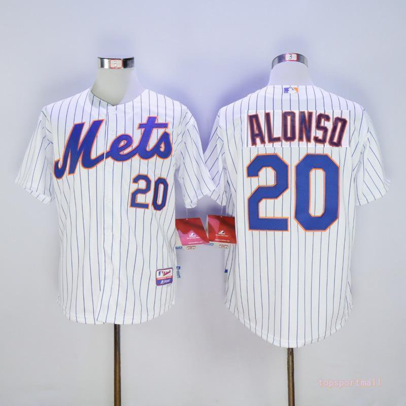 Personalized Mets 20 Pete Alonso White Flexbase Jersey