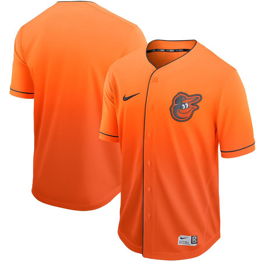 Personalized Orioles Blank Orange Drift Fashion Jersey