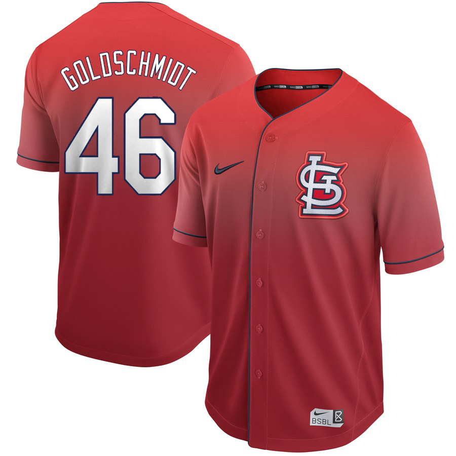 Personalized Cardinals 46 Paul Goldschmidt Red Drift Fashion Jersey